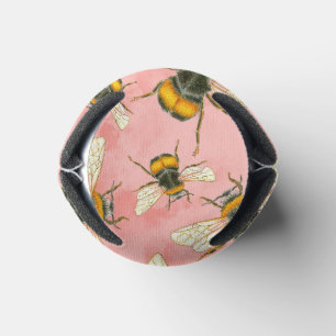 Bumble Bee Illustratie op Perzikwolken Blikjeskoeler