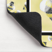 Bumble Bee Illustration Mousepad Muismat (Hoek)