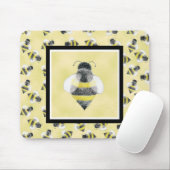 Bumble Bee Illustration Mousepad Muismat (Met muis)