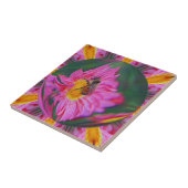 Bumble Bee in Bubble Natuur Abstracte Art Tegeltje (Zijkant)