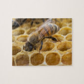 Bumble Bee Inside Honeycomb Jigzaag Puzzle Legpuzzel (Horizontaal)