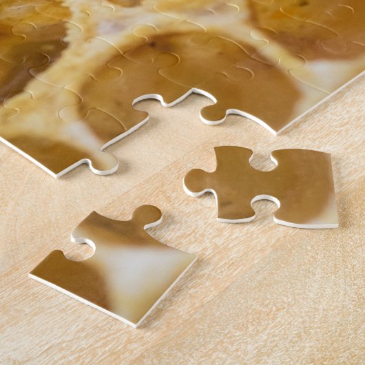 Bumble Bee Inside Honeycomb Jigzaag Puzzle Legpuzzel (Zijkant)