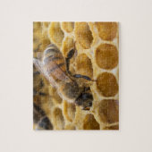 Bumble Bee Inside Honeycomb Jigzaag Puzzle Legpuzzel (Verticaal)