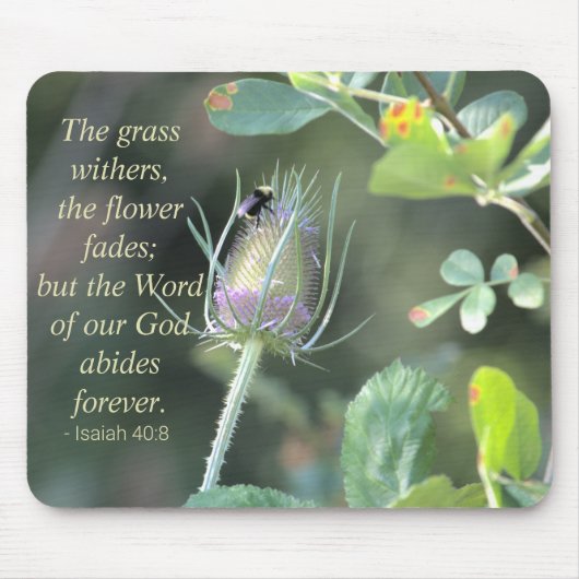 Bumble Bee - Isaiah 40:8 Muismat (Voorkant)