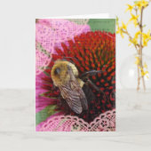 Bumble Bee Kaart (Gele Bloem)