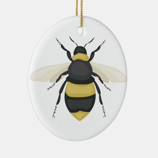 Bumble Bee Keramisch Ornament (Rechts)