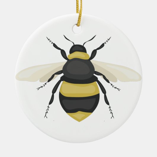 Bumble Bee Keramisch Ornament (Voorkant)