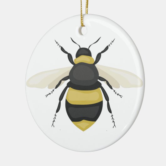Bumble Bee Keramisch Ornament (Links)