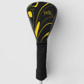 Bumble Bee kleuren geel monogram Golfheadcover (Voorkant)