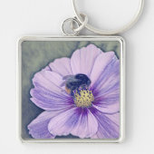 Bumble bee kunst sleutelhanger cadeau (Voorkant)