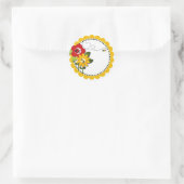 Bumble Bee Lady Bug Douche Party Verjaardagsfeestj Ronde Sticker (Tas)