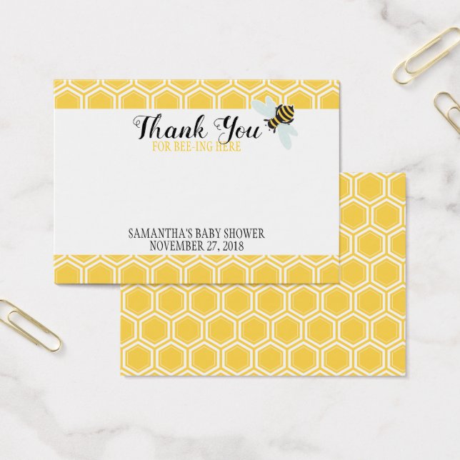 Bumble Bee Lip Balm Party Favor Kaart (Kantoor)
