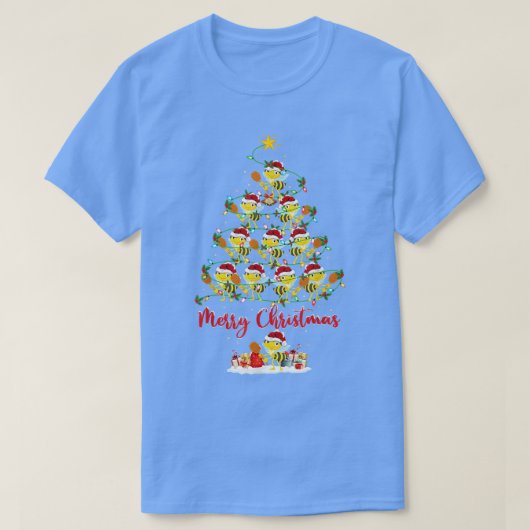 Bumble Bee Lover Matching Santa Bumble Bee Christm T-shirt (Design voorkant)