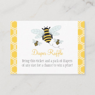 Bumble Bee Luier Raffle Ticket Informatiekaartje