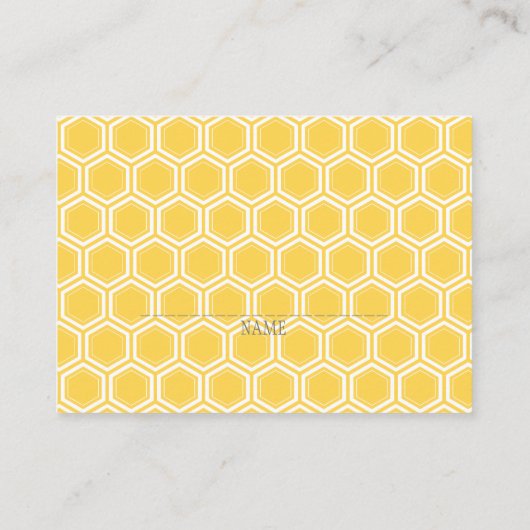 Bumble Bee Luier Raffle Ticket Informatiekaartje (Achterkant)