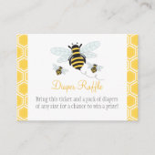 Bumble Bee Luier Raffle Ticket Informatiekaartje (Voorkant)