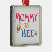 Bumble bee mamma to be metalen ornament (Rechts)