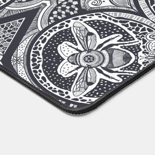 Bumble Bee Mandala Bureaumat (Hoek)