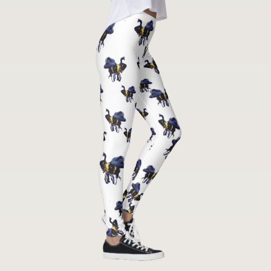 Bumble Bee Maureen Girard Wings Buzz Spring Leggings (Rechts)