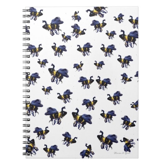 Bumble Bee Maureen Girard Wings Buzz Spring Notitieboek (Voorkant)
