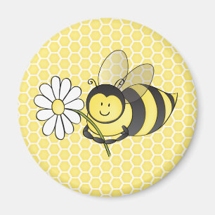 Bumble Bee met Daisy Magneet