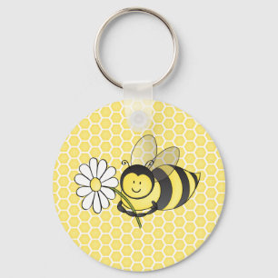 Bumble Bee met Daisy Sleutelhanger