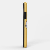 Bumble Bee met Mustache Case-Mate iPhone Case (Achterkant/rechts)