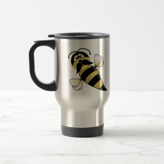 Bumble Bee met Mustache Reisbeker (Links)