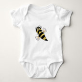 Bumble Bee met Mustache Romper (Voorkant)