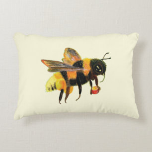 Bumble Bee met pollen Accent Kussen