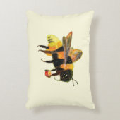 Bumble Bee met pollen Accent Kussen (Voorkant(Verticaal))