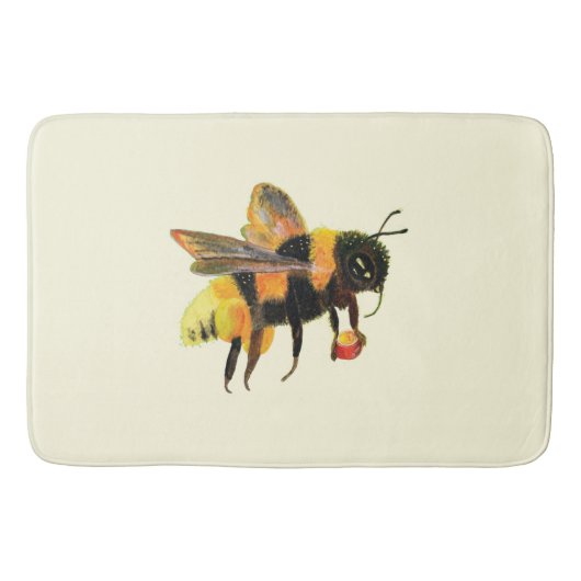 Bumble Bee met pollen Badmat (Voorkant)