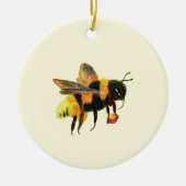 Bumble Bee met pollen Keramisch Ornament (Voorkant)
