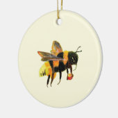 Bumble Bee met pollen Keramisch Ornament (Links)
