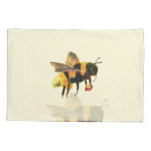 Bumble Bee met pollen Kussensloop (Achterkant-Links)