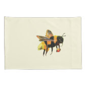 Bumble Bee met pollen Kussensloop (Achterkant-Rechts)