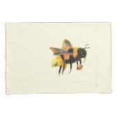 Bumble Bee met pollen Kussensloop (Voorkant-Rechts)