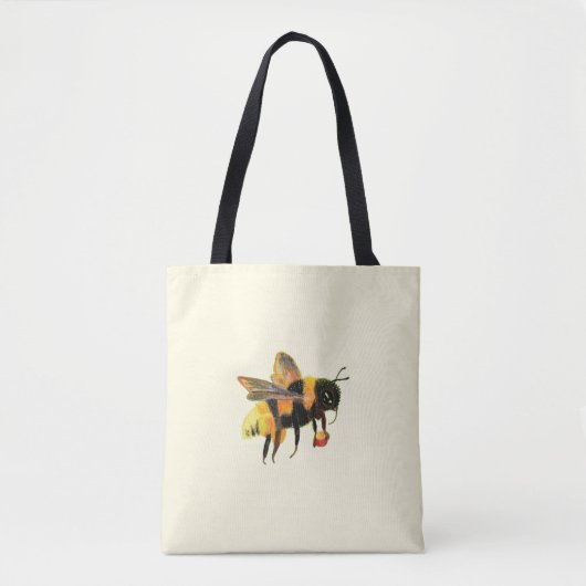 Bumble Bee met pollen Tote Bag (Voorkant)