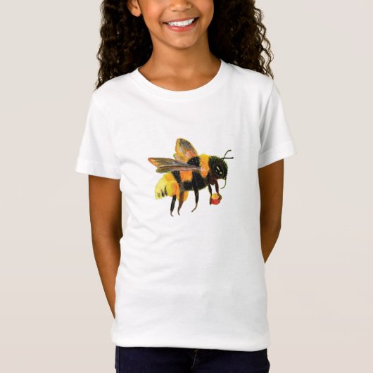 Bumble Bee met stuifmeiden T-shirt (Voorkant)