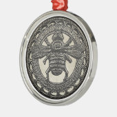 Bumble Bee Metalen Ornament (Links)