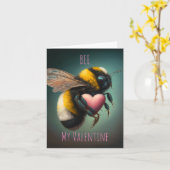 Bumble Bee - Mijn Valentijn - Valentijnskaart Kaart (Gele Bloem)
