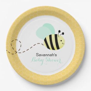 Bumble bee Mint Green Wings Custom Paper Bord #2