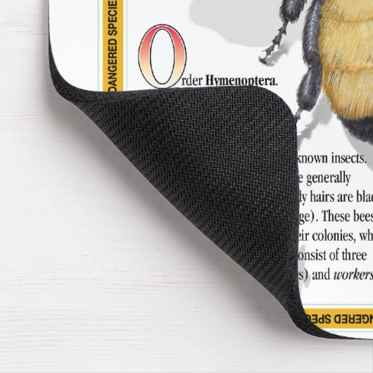 Bumble Bee Mousepad Muismat (Hoek)