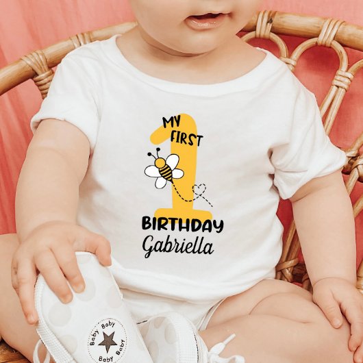 Bumble bee my first Birthday Baby T-Shirt