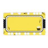 Bumble Bee Name Tag Etiket (Voorkant)