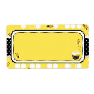 Bumble Bee Name Tag Etiket