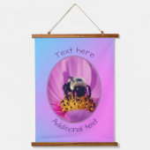 Bumble bee on Cosmos Flower Personated Hangend Wandkleed (Voorkant)