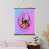 Bumble bee on Cosmos Flower Personated Hangend Wandkleed (Slaapkamer)
