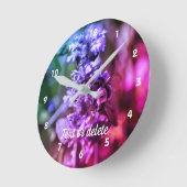 Bumble bee on Flower Abstract Personated Ronde Klok (Hoek)