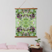 Bumble Bee On Pink Flower Natuur Abstract Hangend Wandkleed (Slaapkamer)